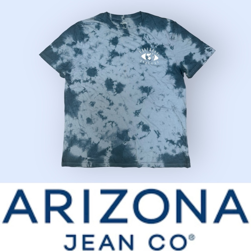 Arizona Jean Co. Blue Tie-Dye T-Shirt,‎ Size L, MSRP $24